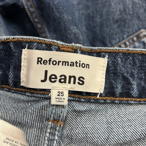 Reformation Blue Straight Leg Jeans - Picture 13 of 15